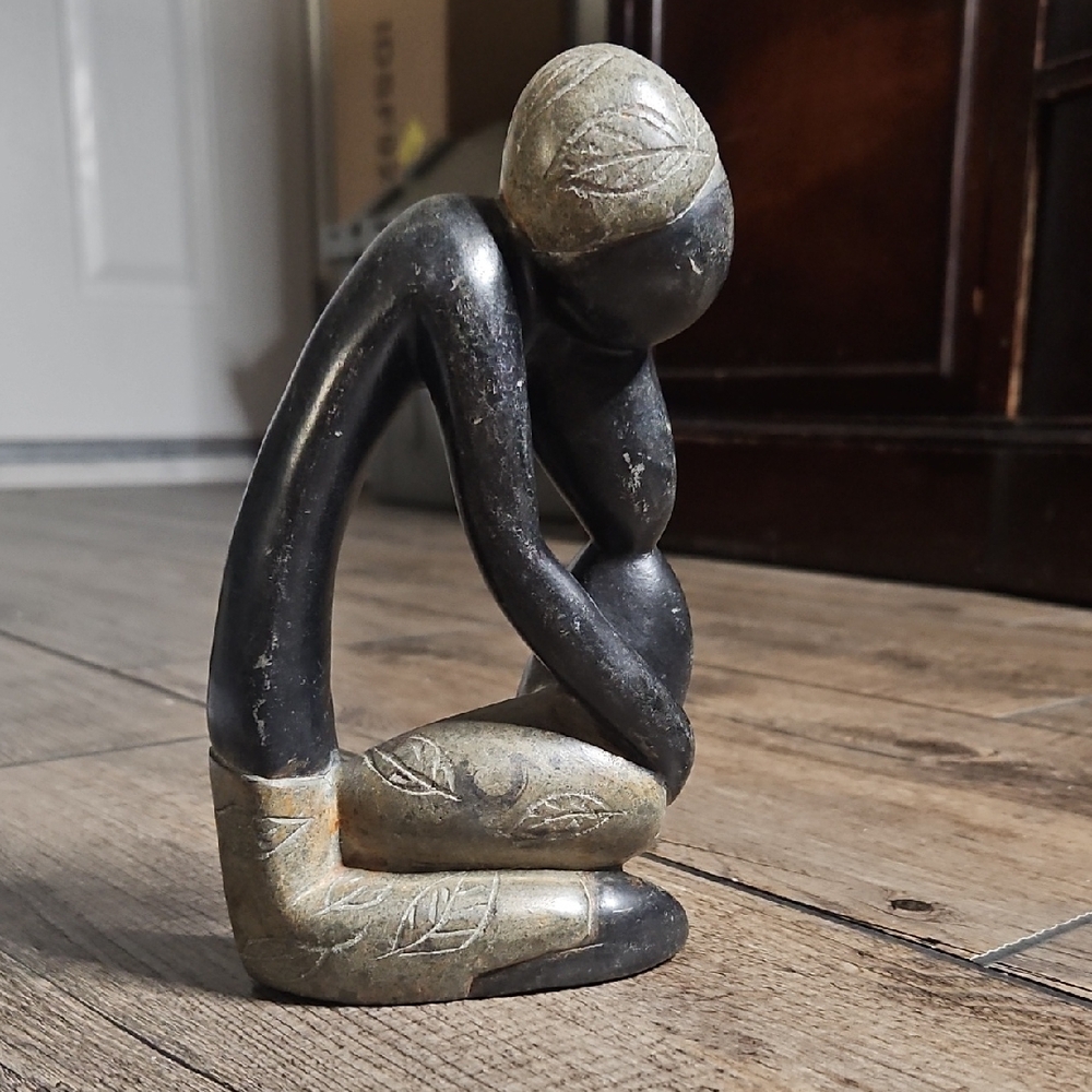 Carved Stone Figurine, 7 inches